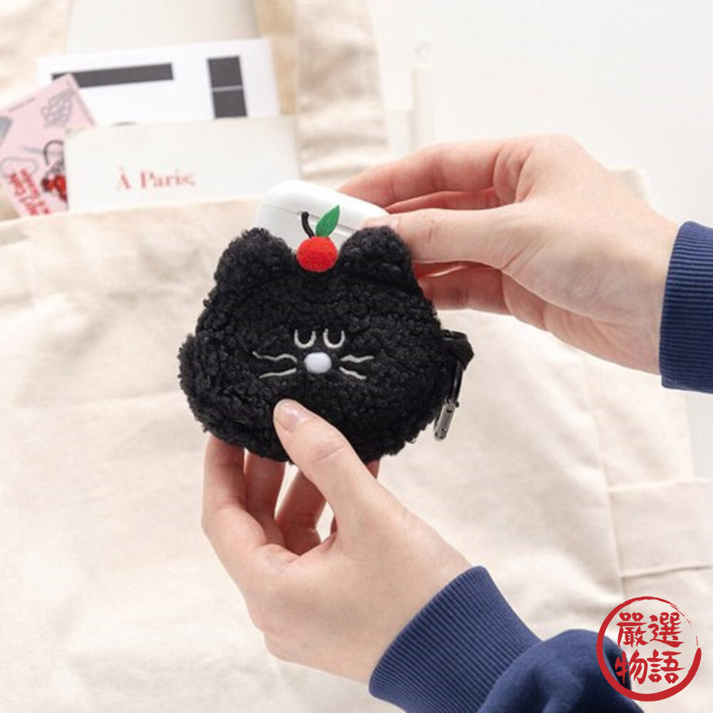 韓國RomaneMogryAirPods耳機套收納包零錢包韓國文創Brunch日本進口