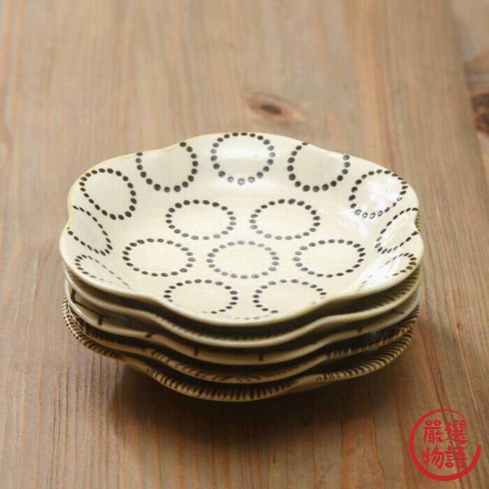 日本製 Natural69 波佐見燒 粉引釉花形淺盤 六角壓花盤 陶瓷盤 日式餐盤 KOBIKIYU 日本進口-圖片-8