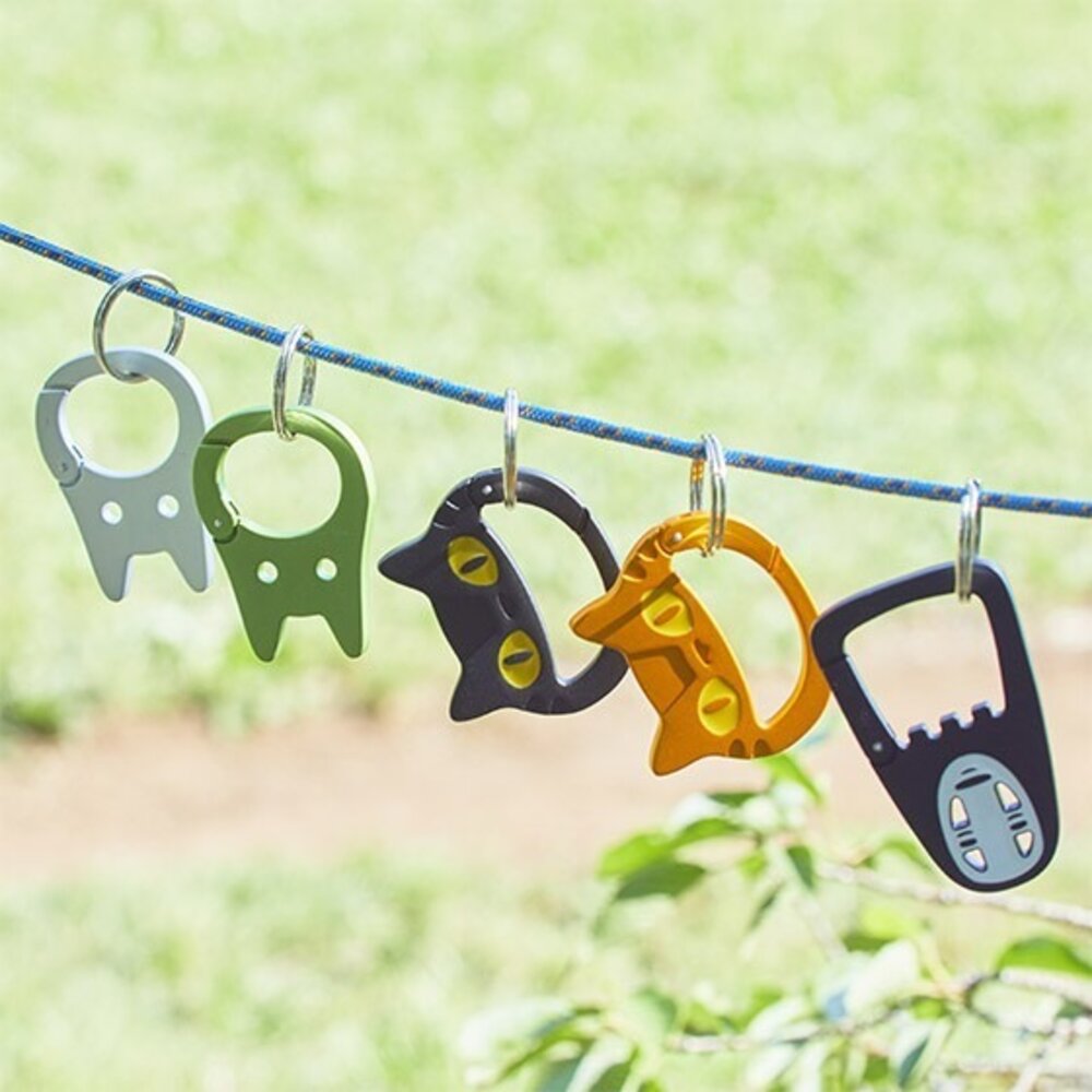 SF-020148-日本 吉卜力 GBL 登山扣 卡西法 魔女宅急便 黑貓 吊飾 鑰匙環 鑰匙扣 鑰匙環扣 金屬 鑰匙圈 日本進口