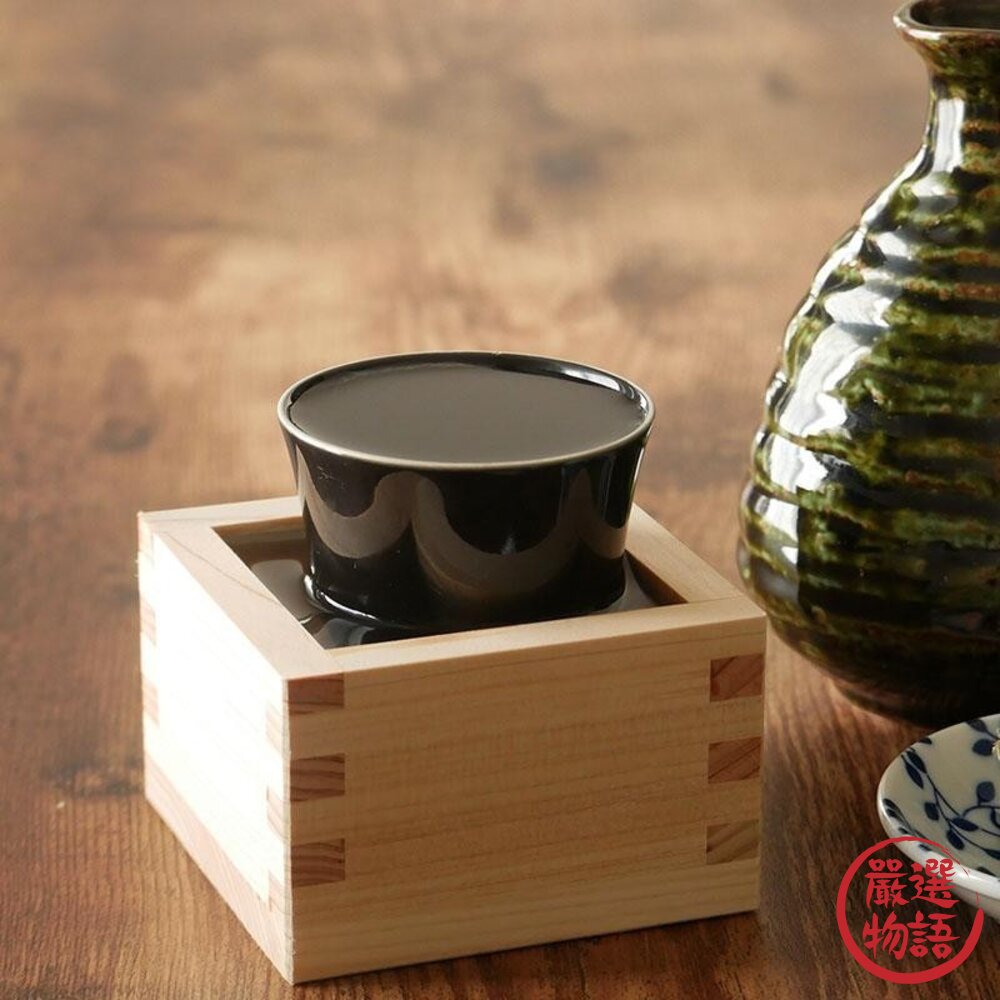 日本製造 檜木 酒枡杯 清酒杯 170ml 酒杯 燒酒杯 清酒 白酒杯 小酒杯 酒杯架 日本進口-圖片-4