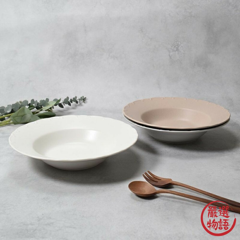 現貨 日本製 Fina 立體雕花咖哩盤 23cm 義大利麵盤 深盤 湯碗 美濃燒 丼飯碗 麵碗 日本盤子 日本進口-圖片-4