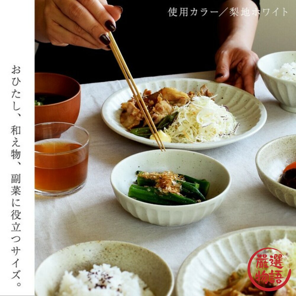 日本製 削刻梨地紋 餐具 美濃燒 大碗 拉麵碗 淺盤 盤子 餐盤 小碗 碗 湯碗 日式餐具-圖片-2