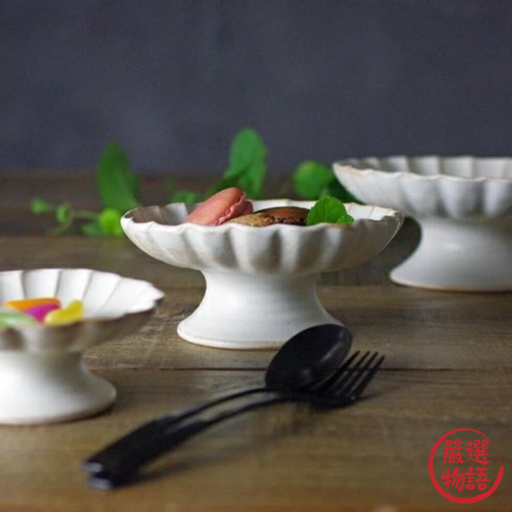 日本製 kinari 益子燒高腳盤 中 蛋糕盤 甜點盤 下午茶 托盤 淺盤 水果盤 陶瓷-圖片-2