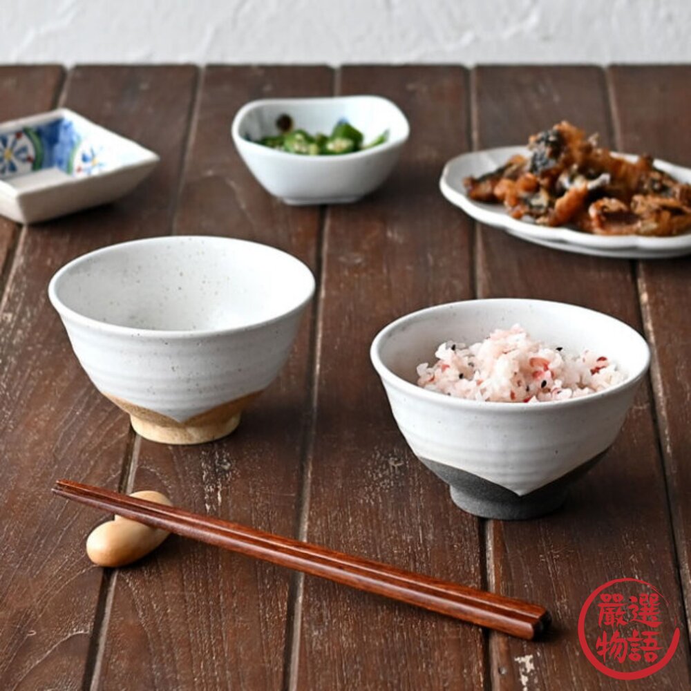 日本製 美濃燒 花形茶碗 兩色可選｜飯碗 碗 小碗 陶瓷碗 餐碗 日式餐具 情侶碗 封面照片