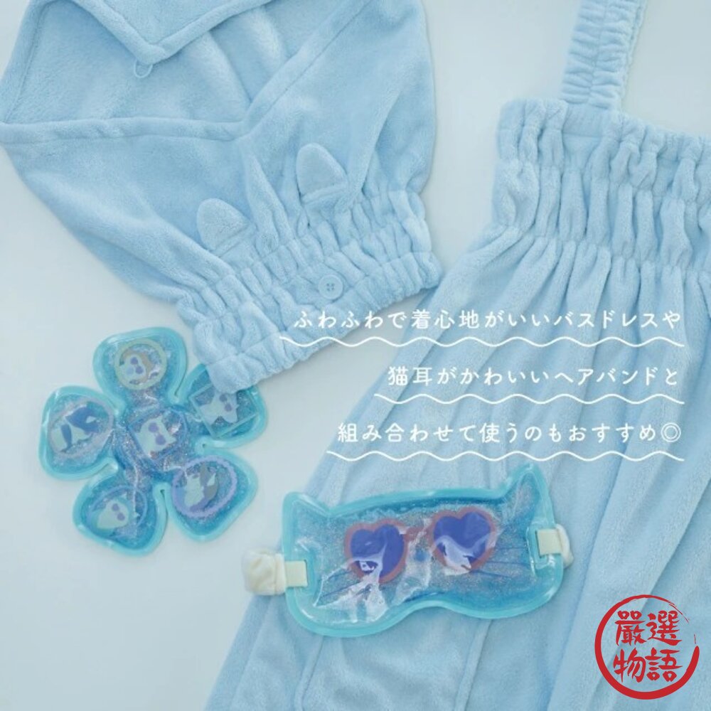 日本 貓奴必備 貓咪涼感 冰枕 冰涼 眼罩 BISQUE 涼感枕頭  冰枕 帽枕 消暑 夏天 降溫 退燒 日本進口-圖片-2