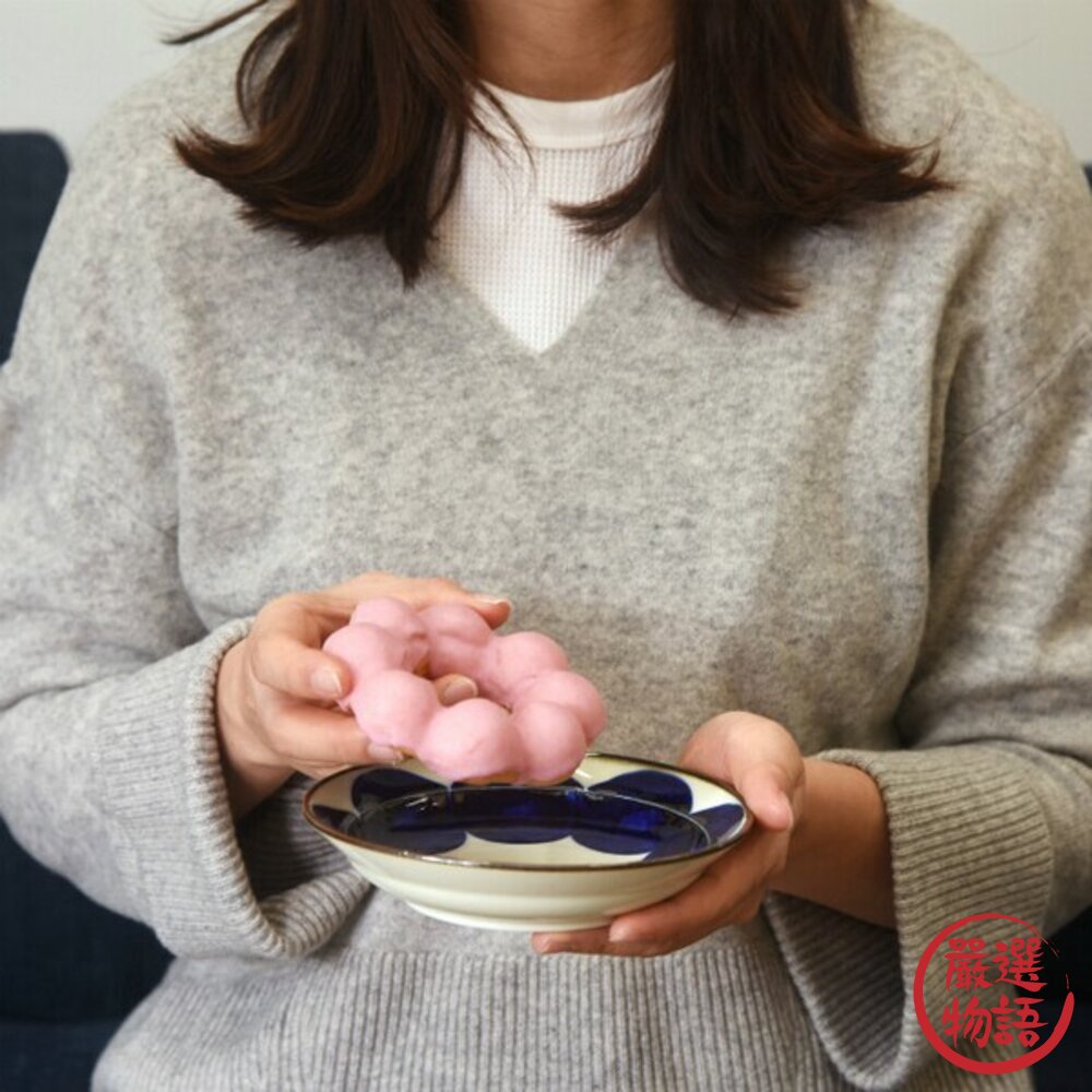 波佐見燒 日本製 Natural69 焦吳須圓盤 手繪陶瓷盤 餐盤 吳須釉 花紋 圓點盤 日本進口-圖片-5
