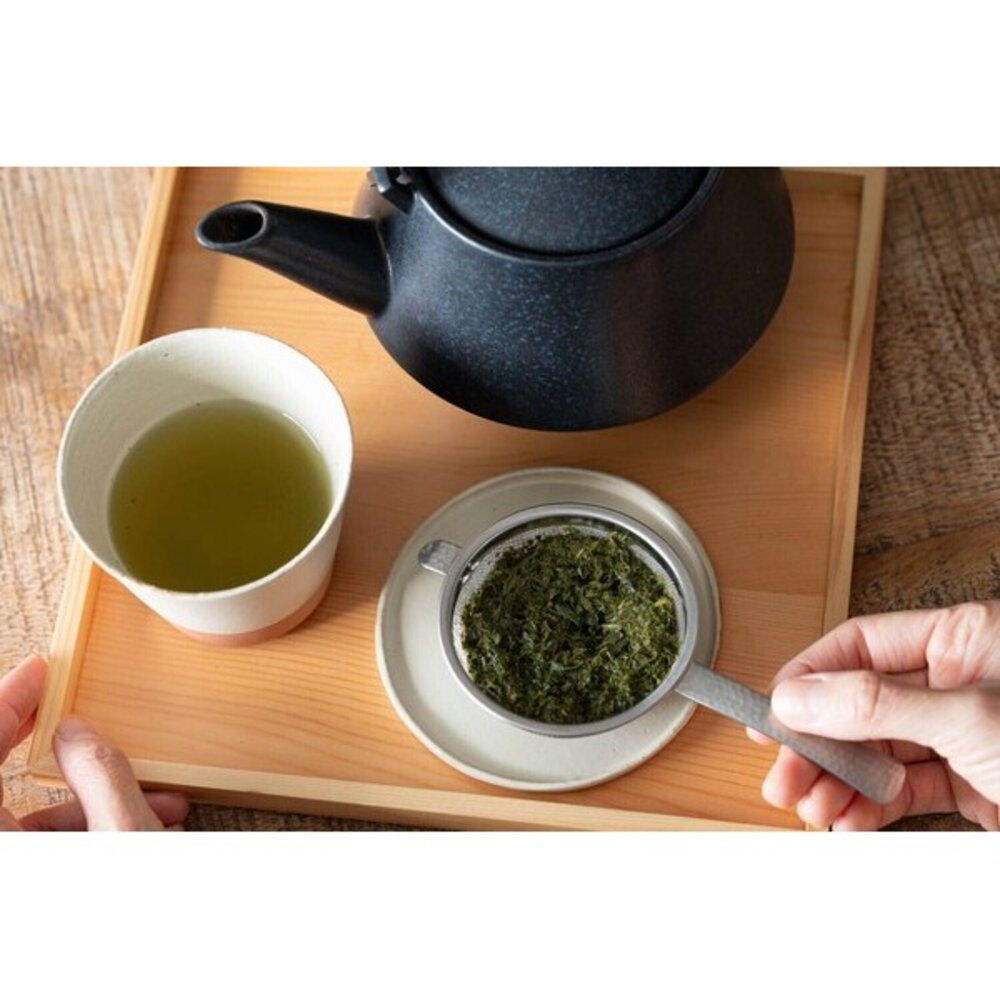 SF-020367-日本製 燕三條 槌目紋帶柄濾茶器 18-8不鏽鋼 | 濾茶網 茶篩 濾茶器 茶葉匙 過濾網