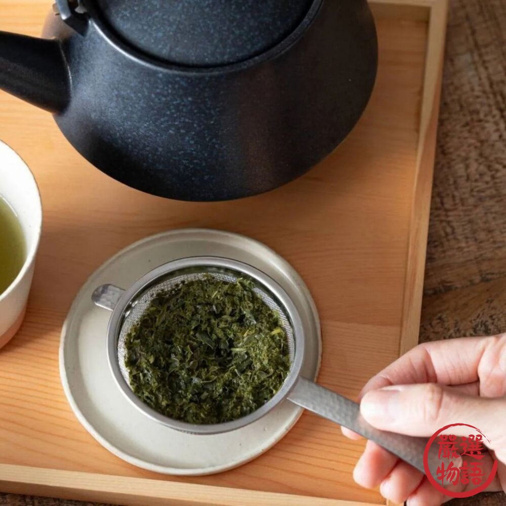 日本製 燕三條 槌目紋帶柄濾茶器 18-8不鏽鋼|濾茶網 茶篩 濾茶器 茶葉匙 過濾網-圖片-4