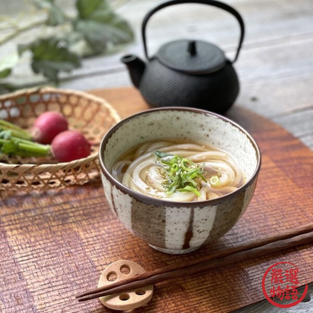 日本製美濃燒三柄陶瓷碗 日本進口 優雅線條設計精緻美觀 適合當丼飯湯碗-圖片-4