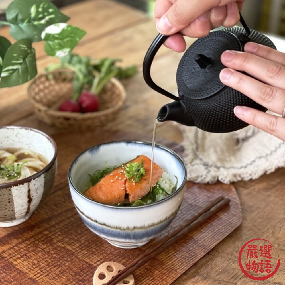 日本製美濃燒三柄陶瓷碗 日本進口 優雅線條設計精緻美觀 適合當丼飯湯碗-圖片-5