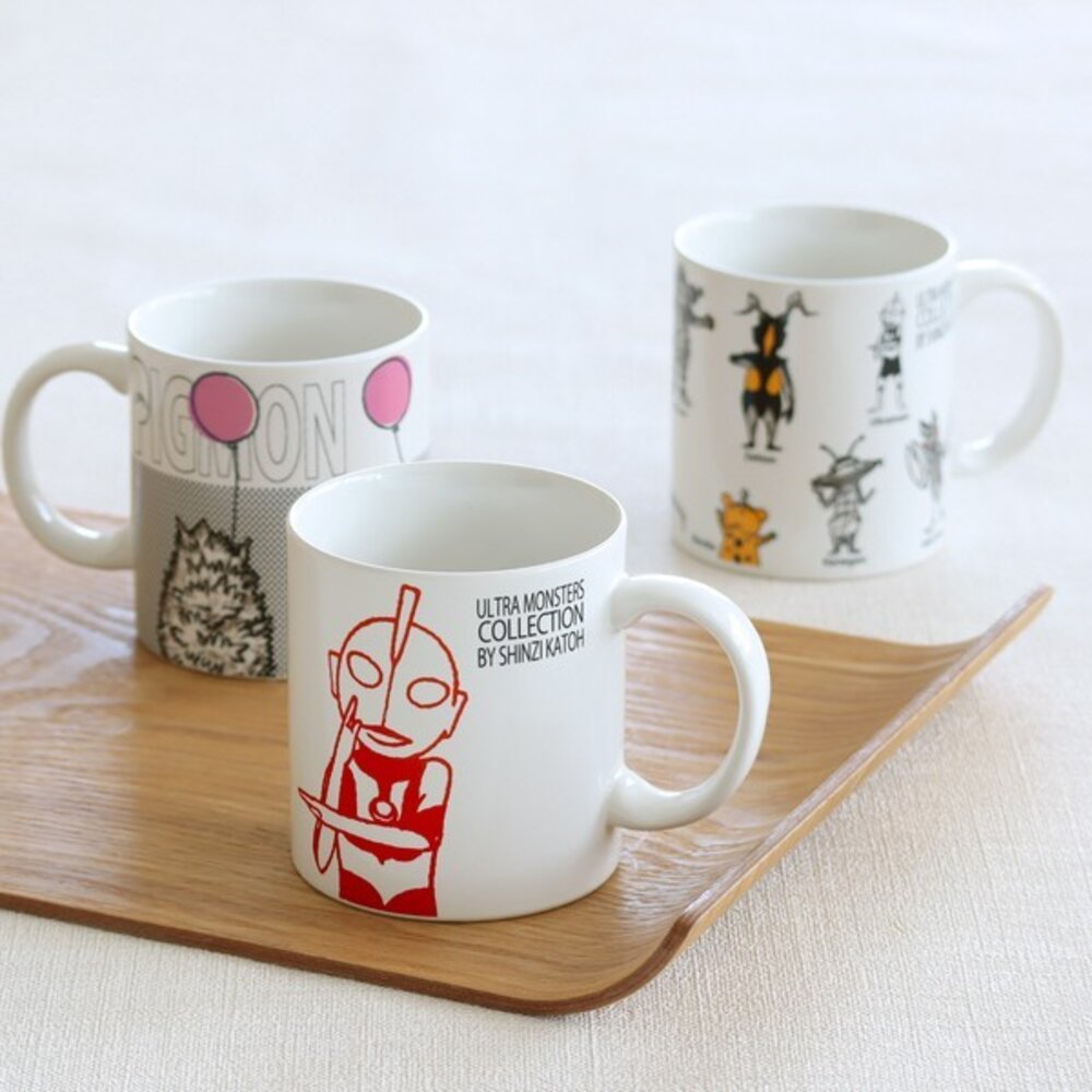 SF-020418-日本製美濃燒奧特曼全系列陶瓷馬克杯330ml | 超人力霸王 鹹蛋超人 水杯 陶瓷杯
