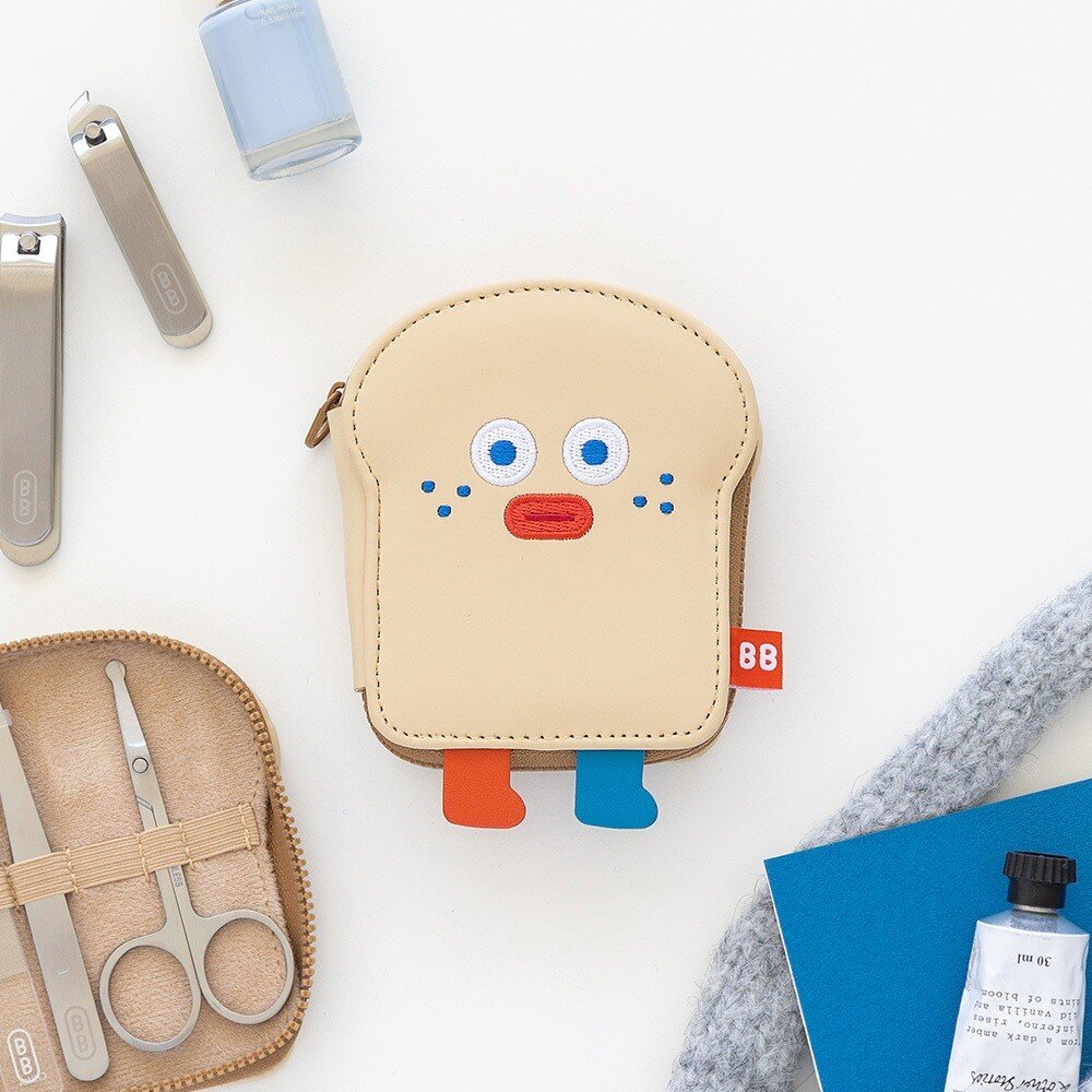 SF-020423-吐司造型指甲剪套裝組 韓國Romane Brunch Brother Toast  體積小方便攜帶適合旅行 日本進口