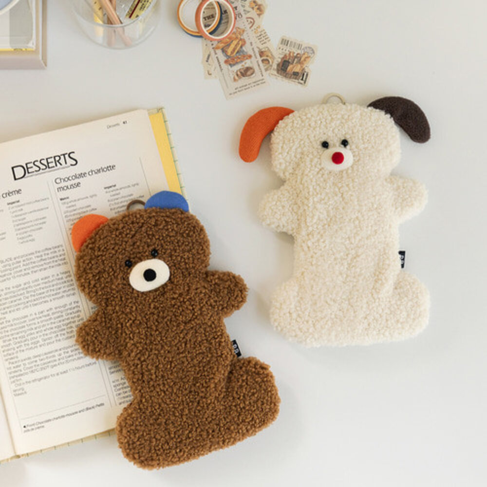 SF-020439-熊熊 筆袋 韓國文創 Romane   | 鉛筆盒 文具 鉛筆盒可愛 化妝包 鉛筆袋 筆盒 鉛筆盒簡約 日本進口