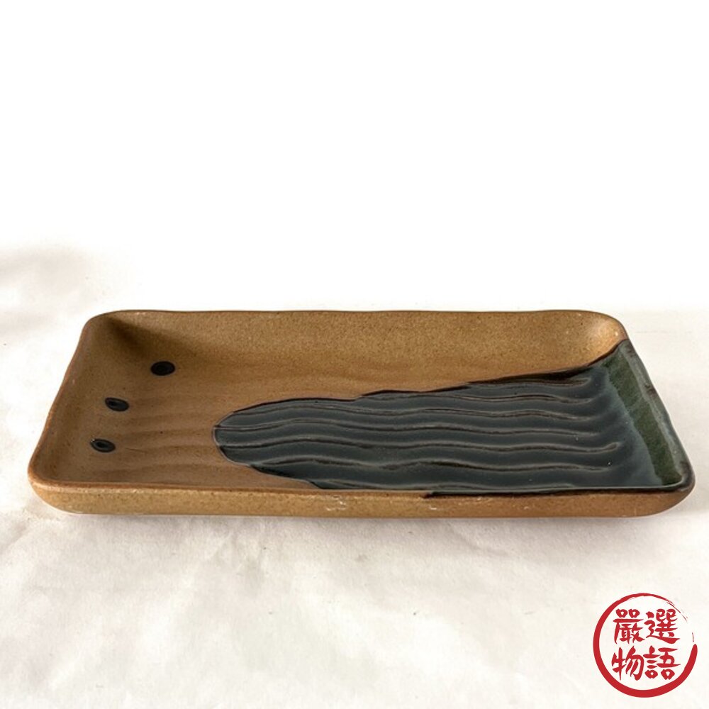 現貨日本製BLUT'Srokuro六魯長方盤藏青色|陶瓷盤長盤魚盤碗盤器皿盤子日本進口