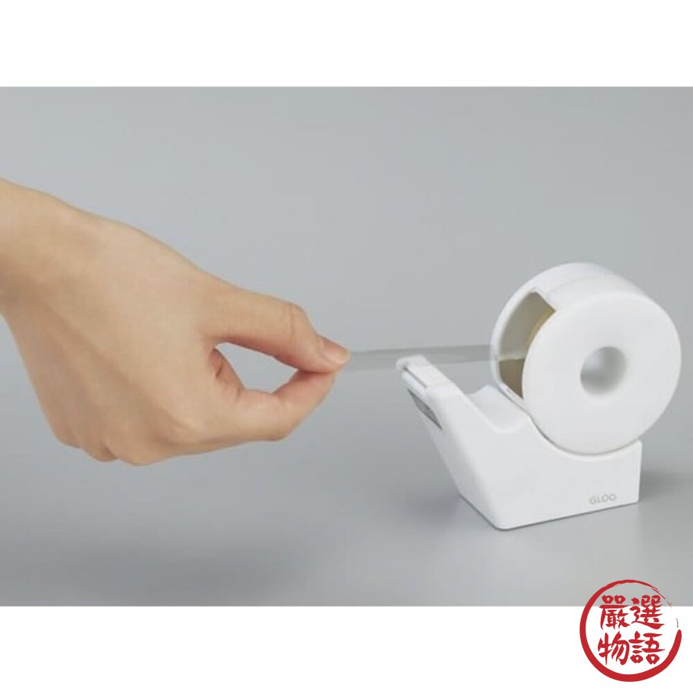 日本進口 KOKUYO國譽GLOO聯名款省力吸盤式膠台|T-GM510W 小膠台 膠台 膠帶台 創意文具 辦公用品-圖片-3