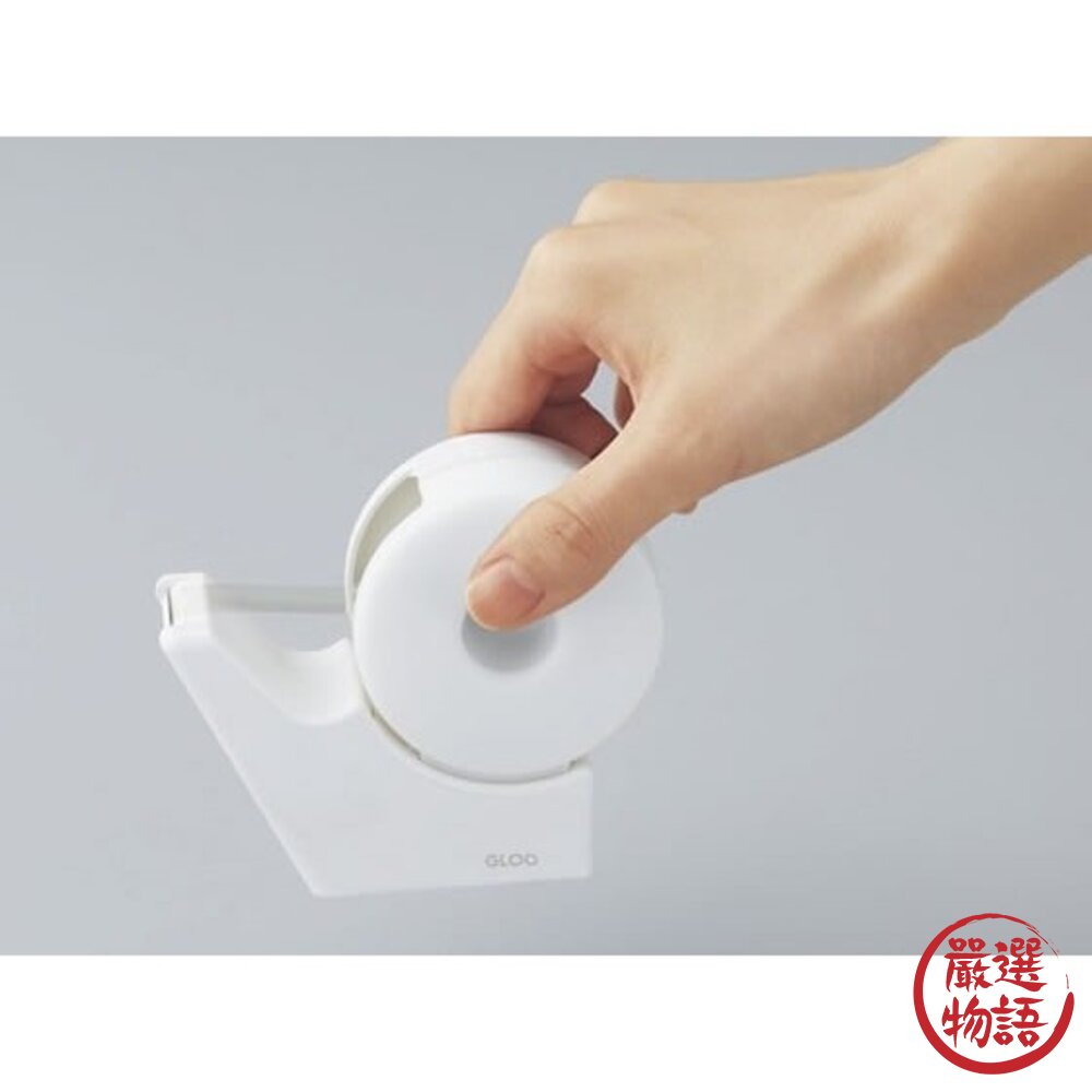 日本進口 KOKUYO國譽GLOO聯名款省力吸盤式膠台|T-GM510W 小膠台 膠台 膠帶台 創意文具 辦公用品-圖片-4