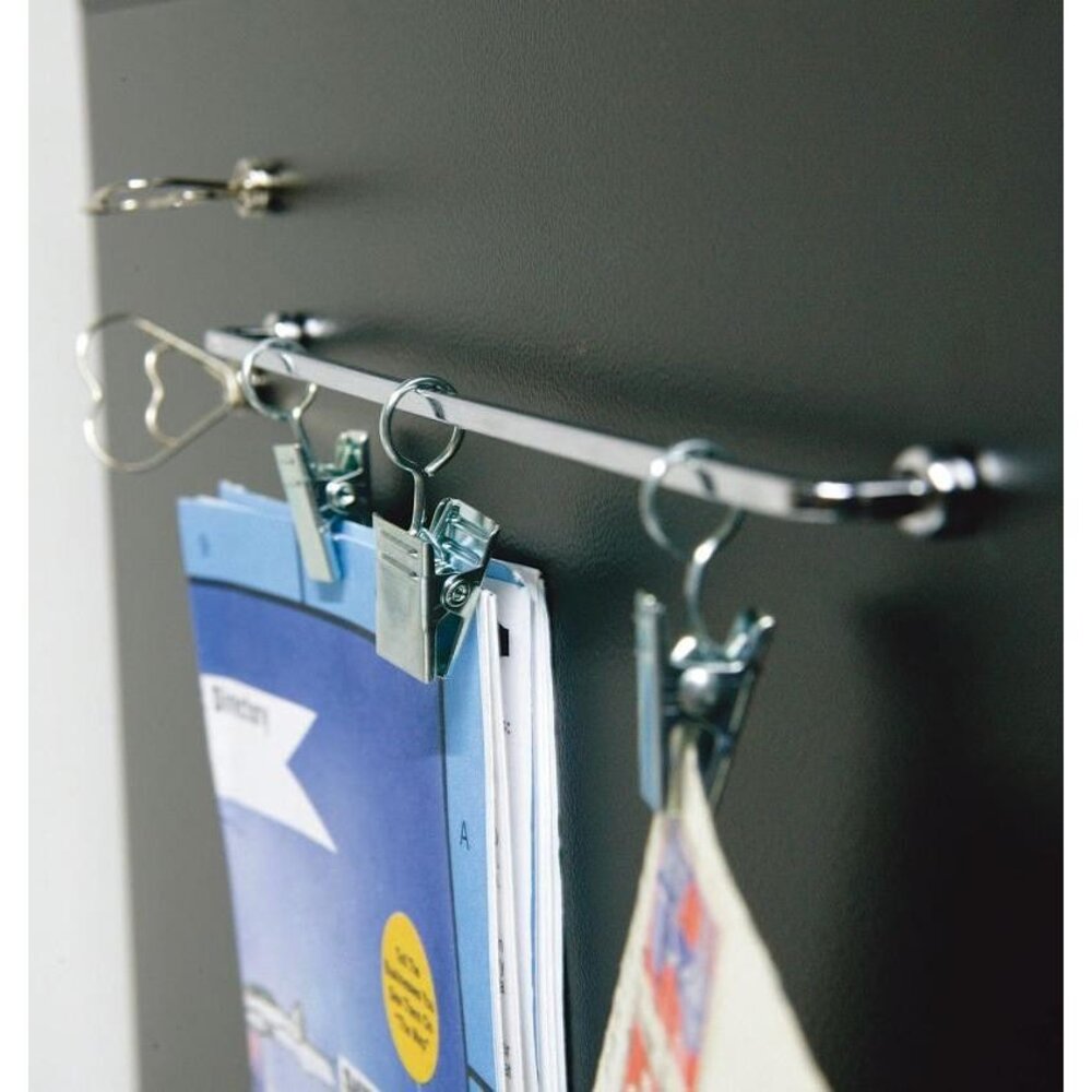 SF-020499-日本復古DULTON免打孔票據菜單磁鐵收納夾｜日本進口 三夾式 強力磁鐵夾 菜單夾 帳單夾 名牌夾 文具夾 發票夾