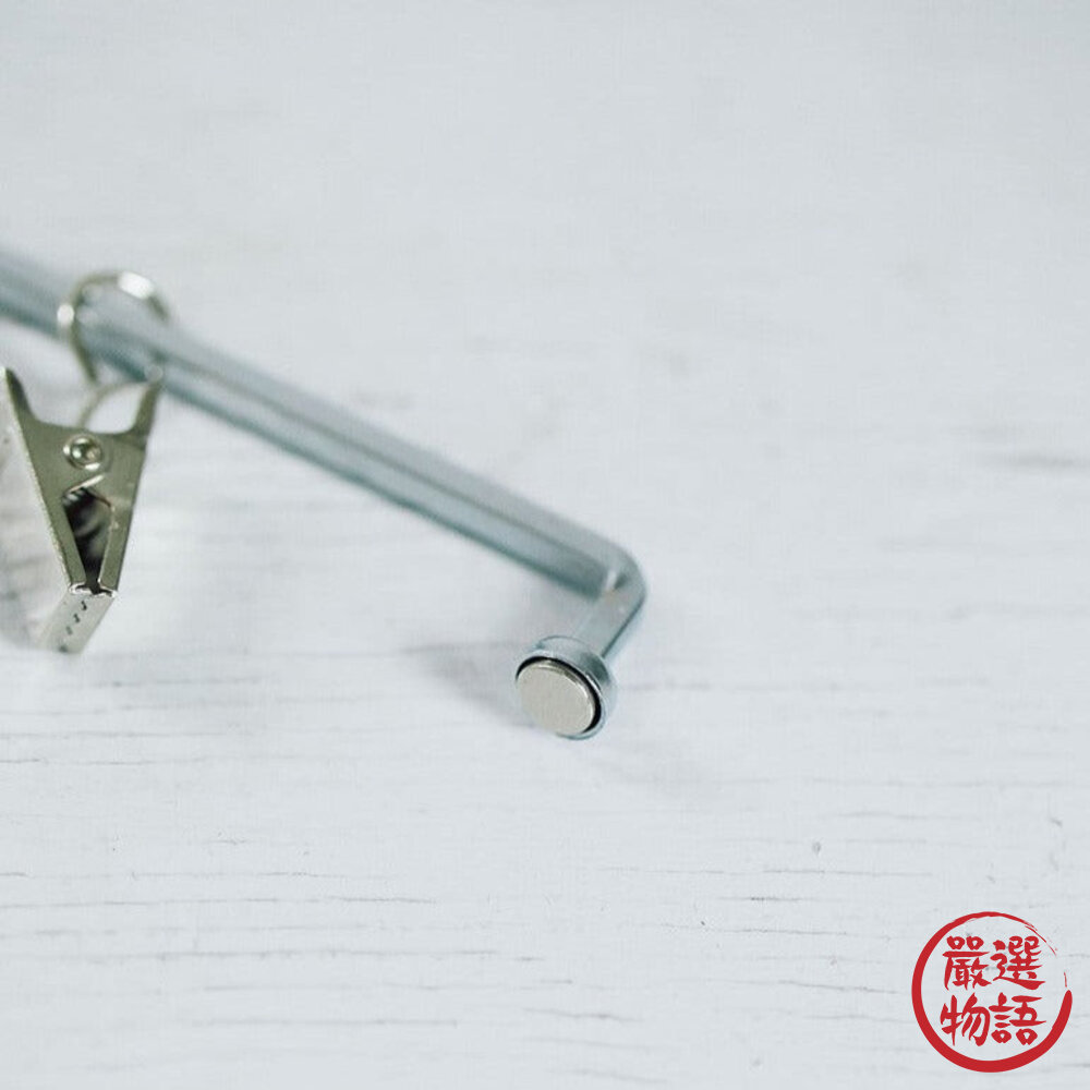 日本復古DULTON免打孔票據菜單磁鐵收納夾|日本進口 三夾式 強力磁鐵夾 菜單夾 帳單夾 名牌夾 文具夾 發票夾-圖片-3