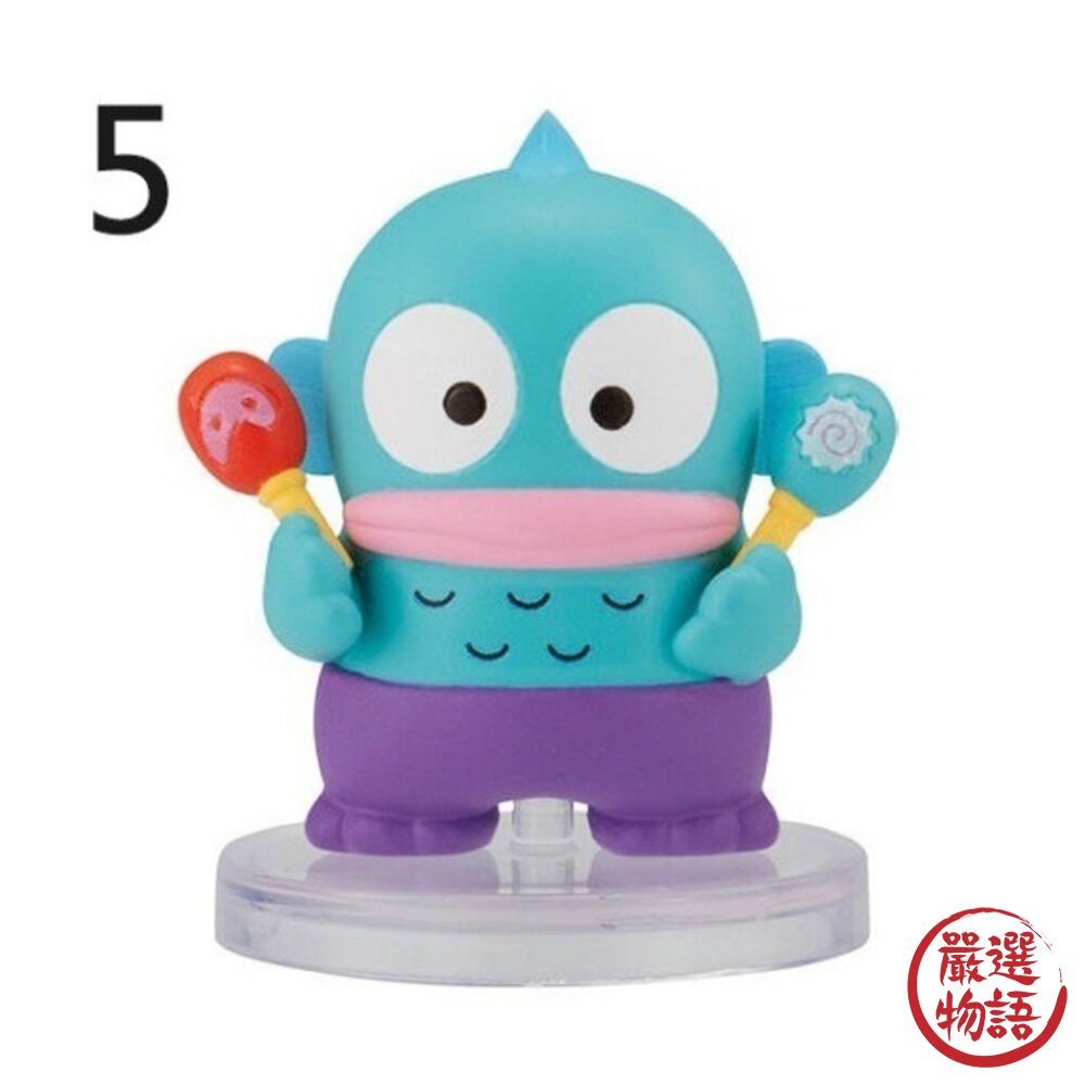 日本BANDAI萬代扭蛋 全九種 蠟筆小新x三麗鷗角色排隊公仔 布丁狗 大耳狗 人魚漢頓 小葵 小白 模型 日本進口-圖片-6