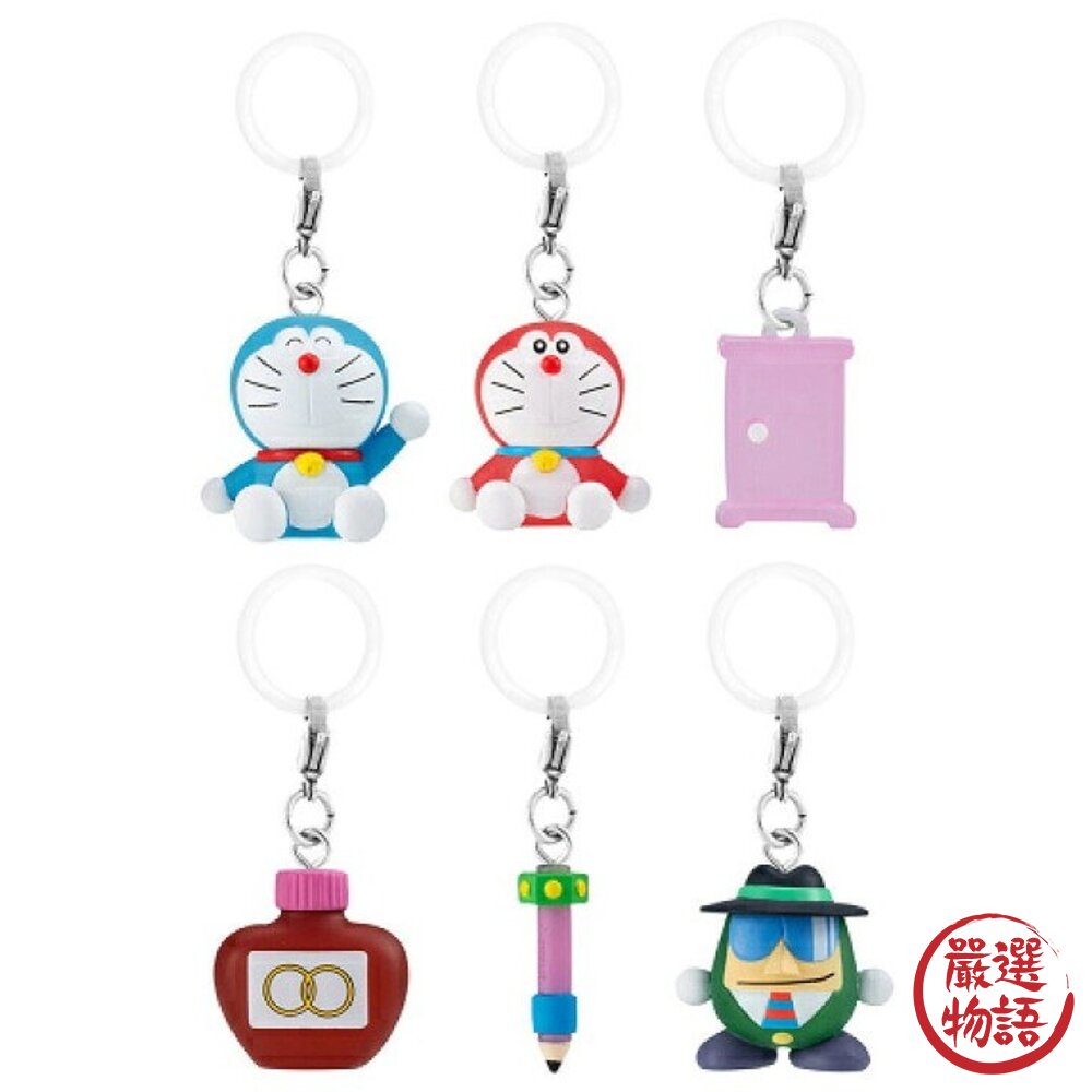 日本進口 T-ARTS日本扭蛋哆啦a夢角色造型吊飾p3吊飾 全六種 掛飾 可掛包包 可當鑰匙圈 桌上擺飾-圖片-1