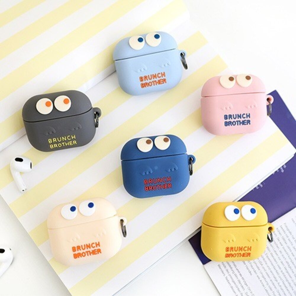 SF-020539-韓國文創Romane AirPods3矽膠保護套 耳機保護套 耳機殼 藍芽耳機保護殼 幽靈系列 共6款 日本進口