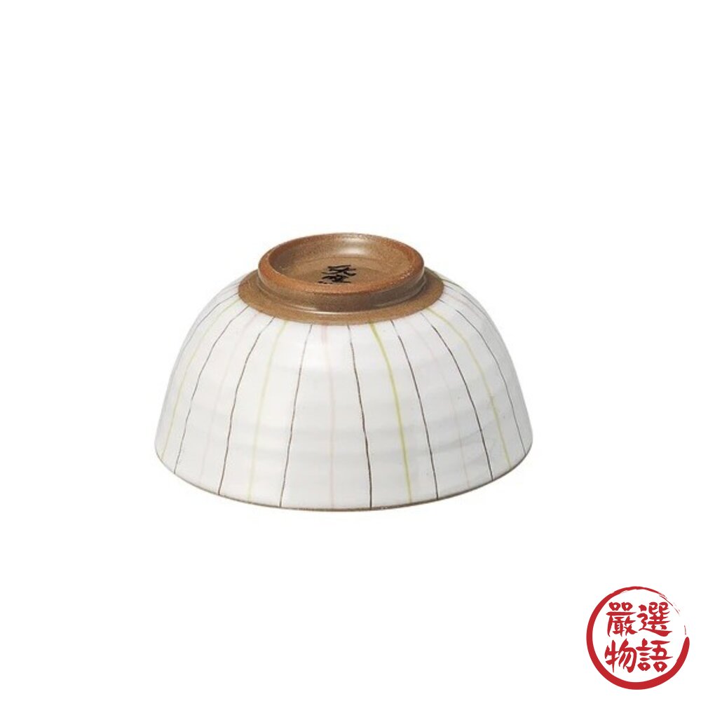 日本製美濃燒餐具十草線條陶瓷餐碗 KAKUNI &.簡約風格 210ml 飯碗 碗盤 對碗 日式餐具 日本進口-圖片-2