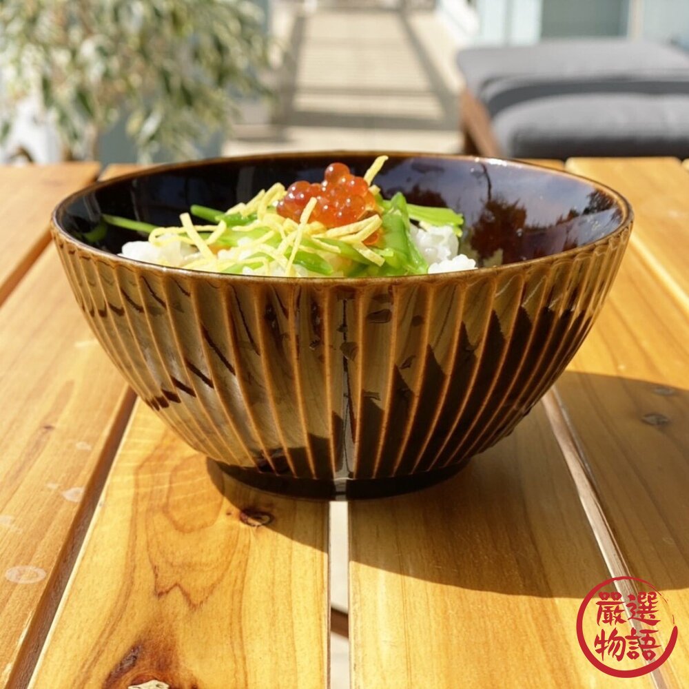 日本美濃燒華蝶扇陶瓷餐碗 日式餐具 14cm 咖啡 白色 湯碗 飯碗 茶碗 日式餐碗 陶瓷器皿 小缽 日本進口-圖片-2