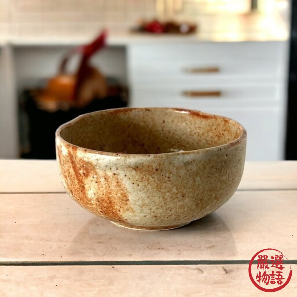 日本製六魯紅志野不規則陶瓷小碗 200ml 陶瓷碗 日式懷舊風 餐碗 日本碗 Blut's rokuro  日本進口 封面照片