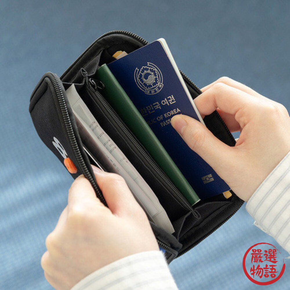 韓國代購 Romane早午餐兄弟多夾層護照包 貓咪 狗狗 Pompom 護照包 護照套 護照夾 護照錢包 日本進口-圖片-6