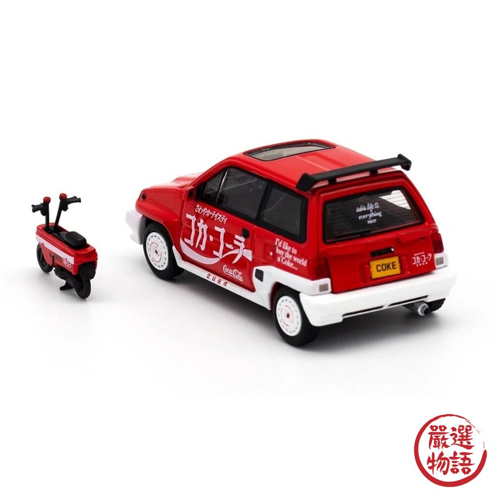 日本進口 本田 HONDA CITY 可口可樂聯名款模型合金車|COKE058 Tiny 微影 coca-cola-圖片-1