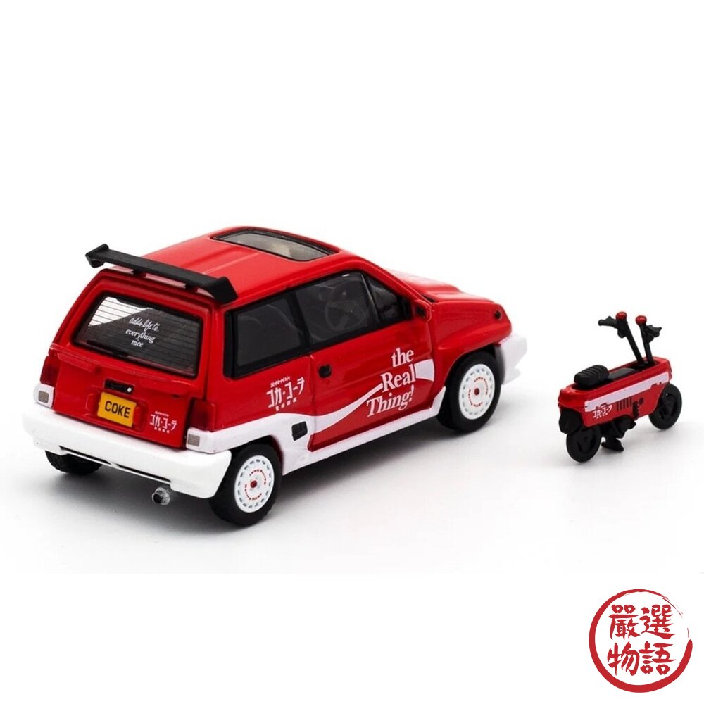 日本進口 本田 HONDA CITY 可口可樂聯名款模型合金車|COKE058 Tiny 微影 coca-cola-圖片-3