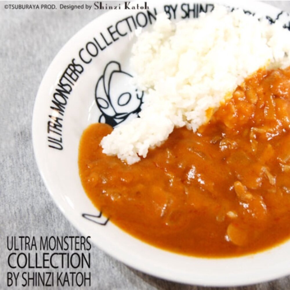 SF-020638-日本製 奧特曼 深盤 UTM 超人力霸王 餐盤 | 超七 鹹蛋超人 加藤真治 盤子 造型盤 咖哩盤 盤