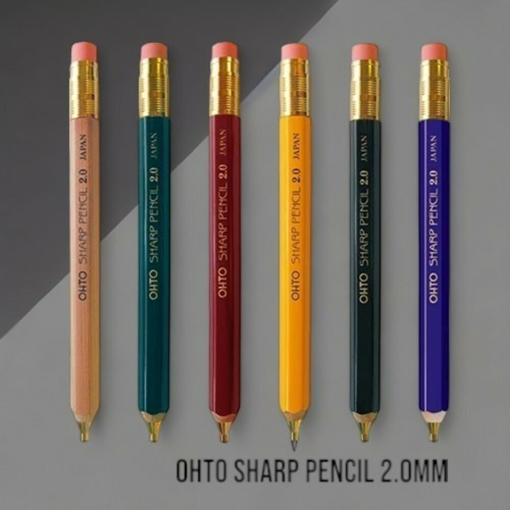 SF-020661-現貨 日本製OHTO木軸素描筆記自動鉛筆2.0mm｜APS-680E 素描筆 素描鉛筆 自動鉛筆 鉛筆 自動筆 日本進口