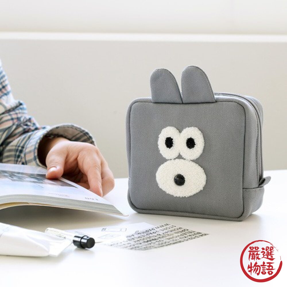 韓國 文創 Romane 收納包 小包包 手拿包 化妝包 韓國包包 隨身小包 收納小包 可愛包包 包包 日本進口-圖片-1
