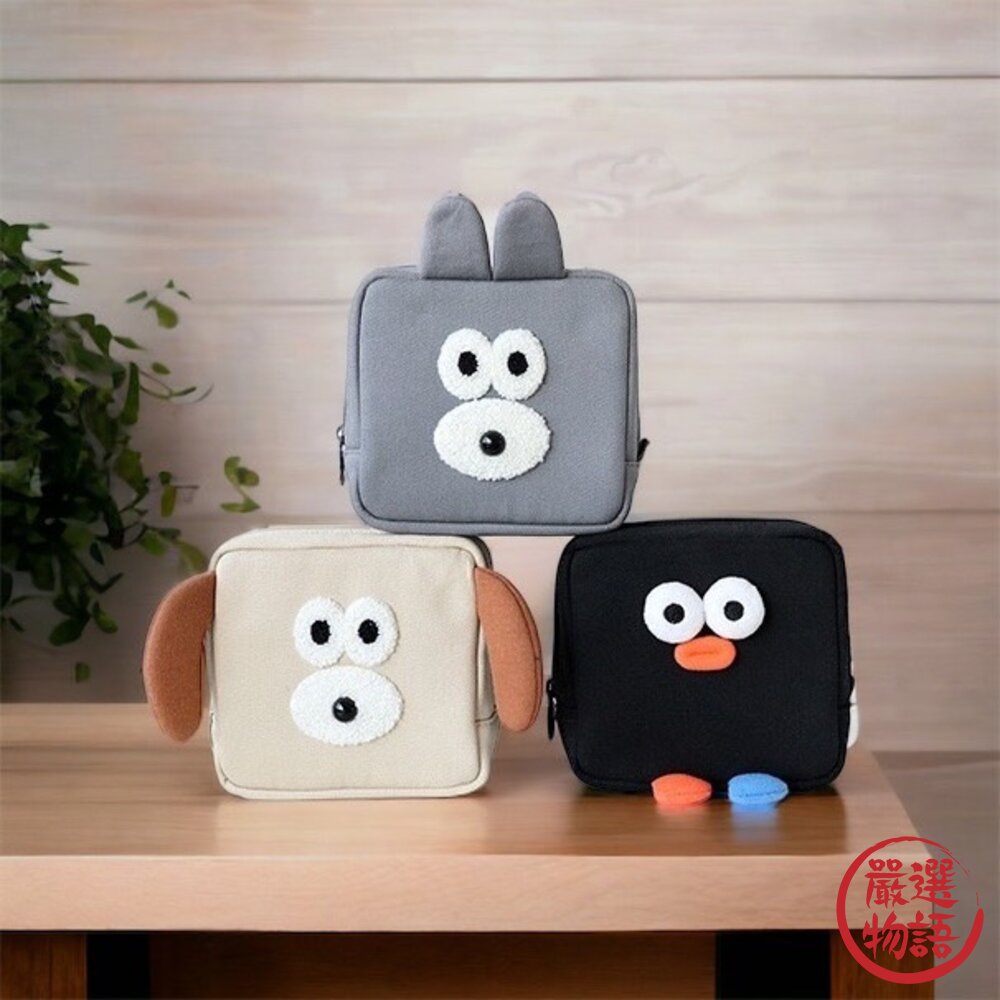 韓國 文創 Romane 收納包 小包包 手拿包 化妝包 韓國包包 隨身小包 收納小包 可愛包包 包包 日本進口-圖片-3