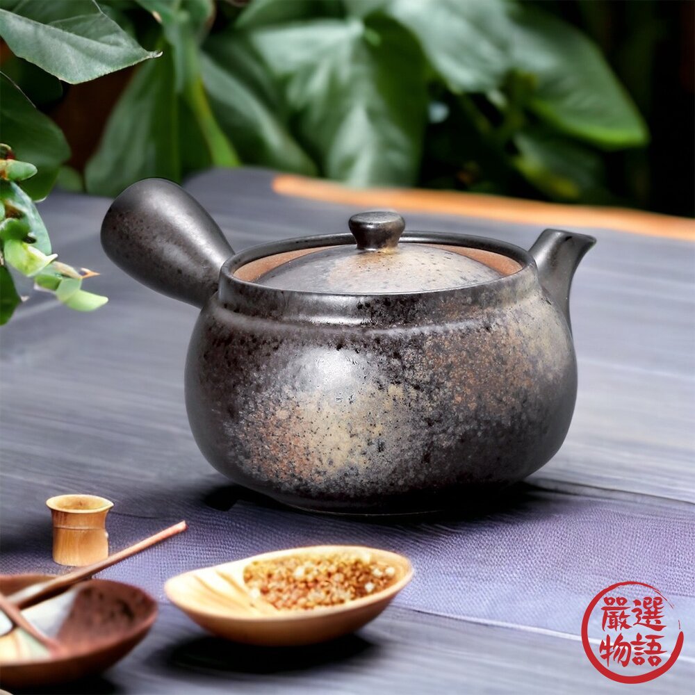 日本製 銀黑結晶彩釉 茶壺 工匠職人 自然釉 陶瓷茶壺 泡茶 茶杯 茶葉 茶海 日本茶道 茶陶文化 日本進口-圖片-2