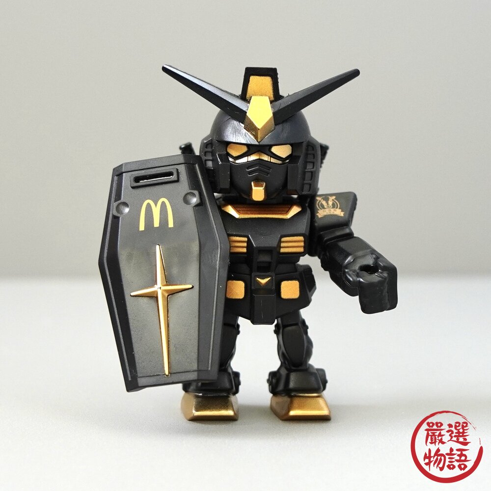 日本進口萬代 麥當勞 安格斯 鋼彈 黑牛 元祖鋼彈 RX78 聯名 GUNDA 公仔 模型 McDonald's-圖片-1