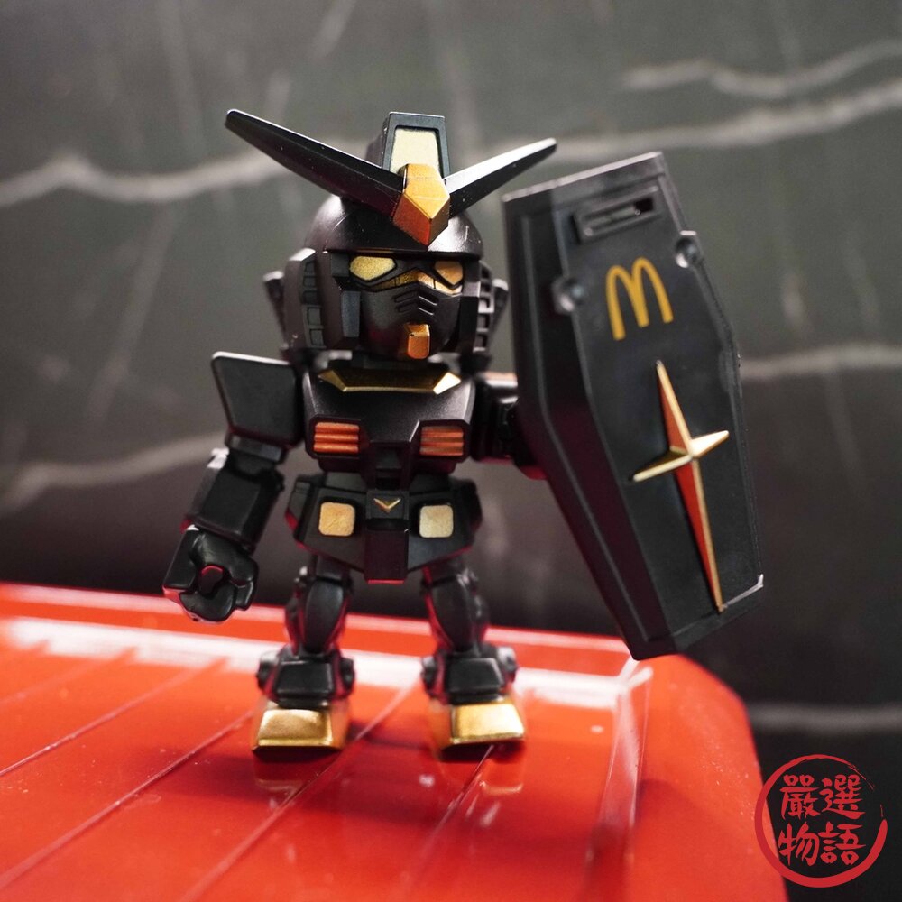 日本進口萬代 麥當勞 安格斯 鋼彈 黑牛  元祖鋼彈 RX78 聯名 GUNDA 公仔 模型 McDonald's 封面照片