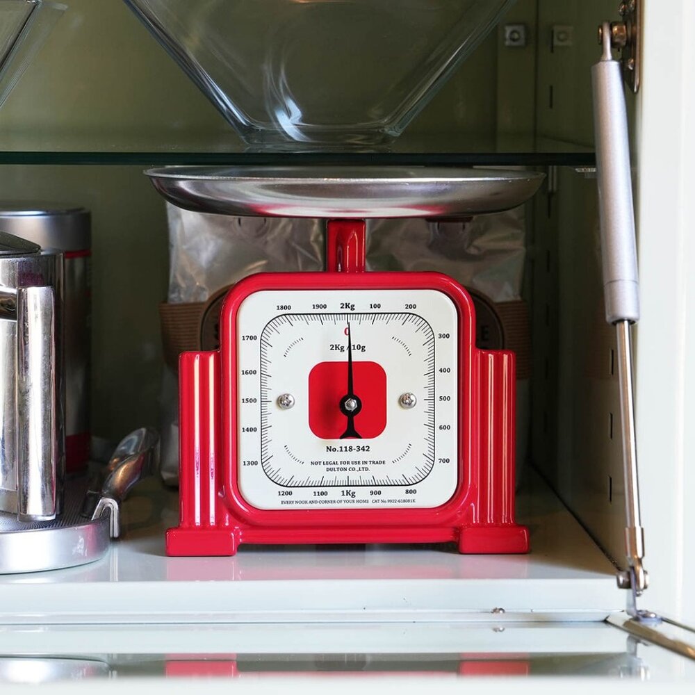 SF-020702-日本 DULTON 廚房料理秤 2kg 復古工業風｜茶葉秤 磅秤 料理秤 小磅秤 咖啡秤