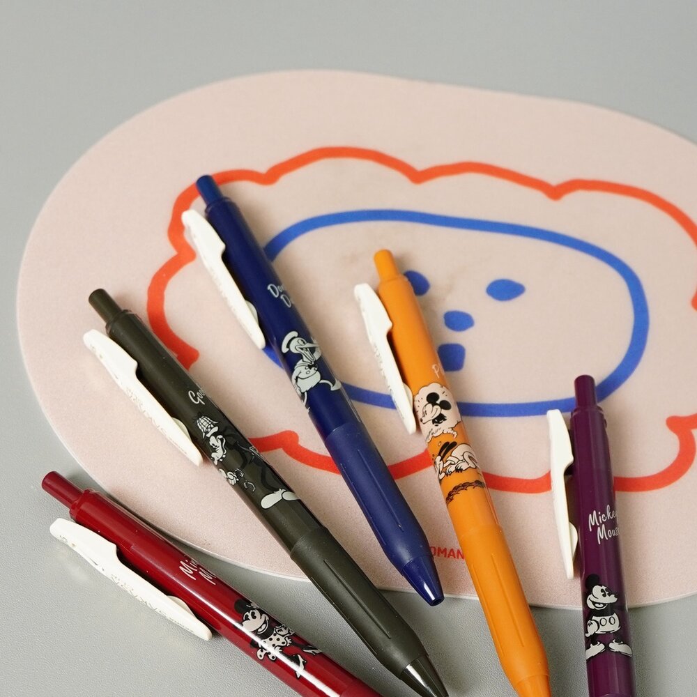 SF-020706-日本 SARASA 迪士尼 原子筆 0.5mm 一袋五入 水性筆 ZEBRA 圓珠筆 鋼珠筆 筆 文具 日本進口