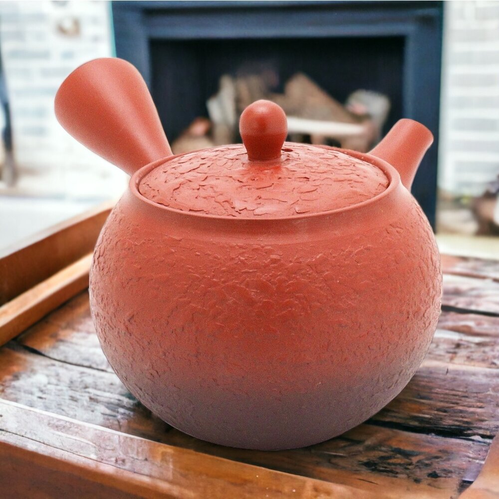 SF-020708-日本製 日式 深蒸茶壺 竹春小丸黑灰 側把壺 常華燒 陶瓷茶壺 泡茶壺 茶壺 茶具 陶壺 小茶壺 瓷壺 日本進口