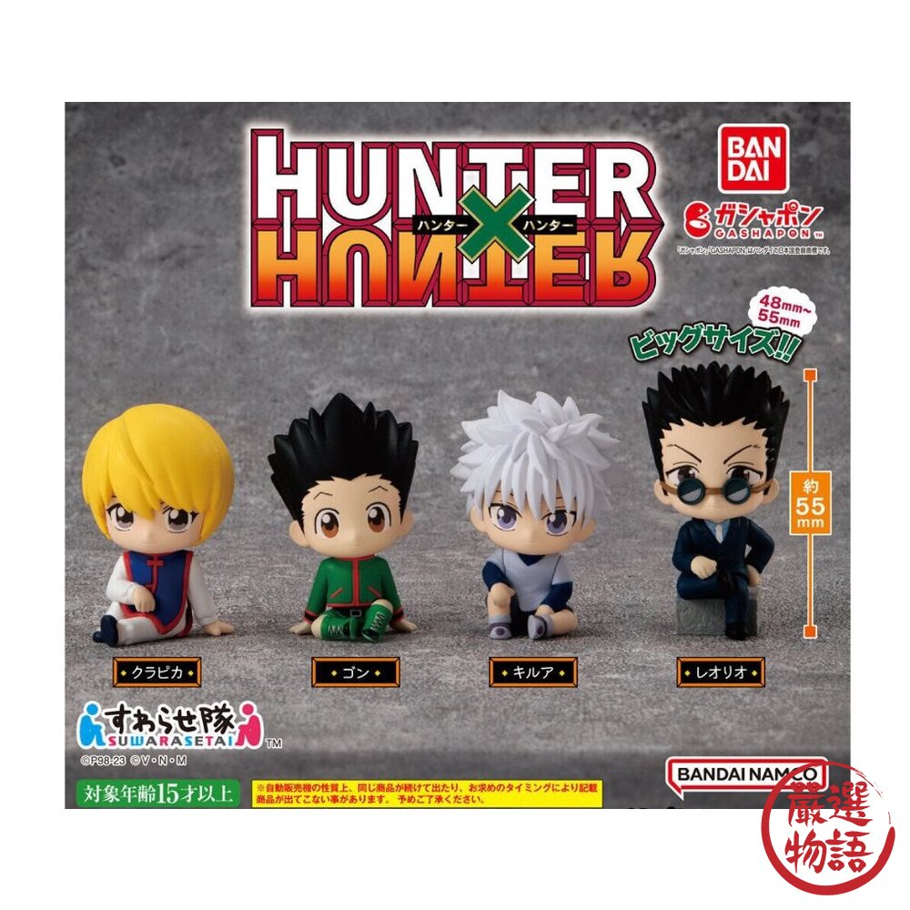 現貨 日本 BANDAI 萬代 獵人坐姿公仔 獵人扭蛋 奇犽 酷拉皮卡 扭蛋 獵人公仔 獵人 公仔 療癒小物 日本進口 封面照片