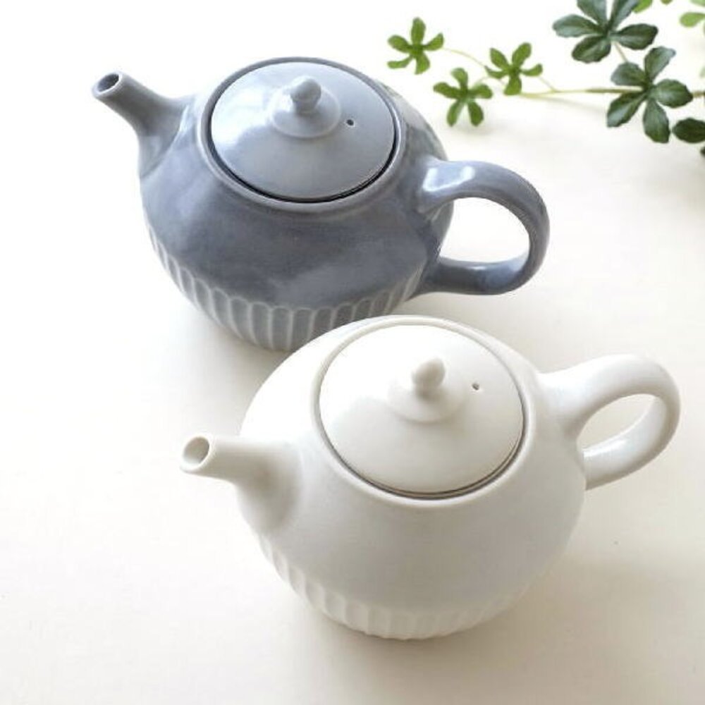 SF-020753-日本製 美濃燒 泡茶神器 啞光菊割 茶壺 陶壺 陶瓷茶壺 泡茶壺 茶壺 花茶壺 茶具 茶葉 日式茶壺  壺 日本進口