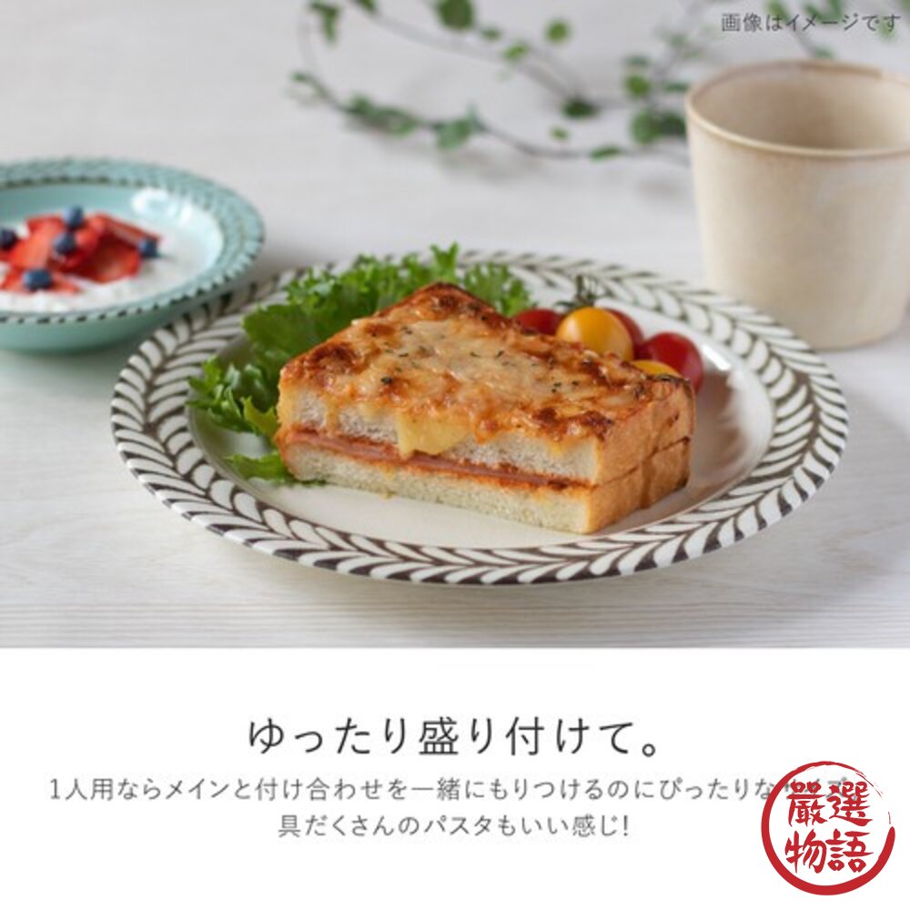 日本製 陶瓷 美濃燒 羽毛 陶瓷盤 沙拉盤 菜盤 水果盤 點心盤 圓盤 盤子 餐盤 瓷盤 碗盤 碗盤器皿 日本進口-圖片-3