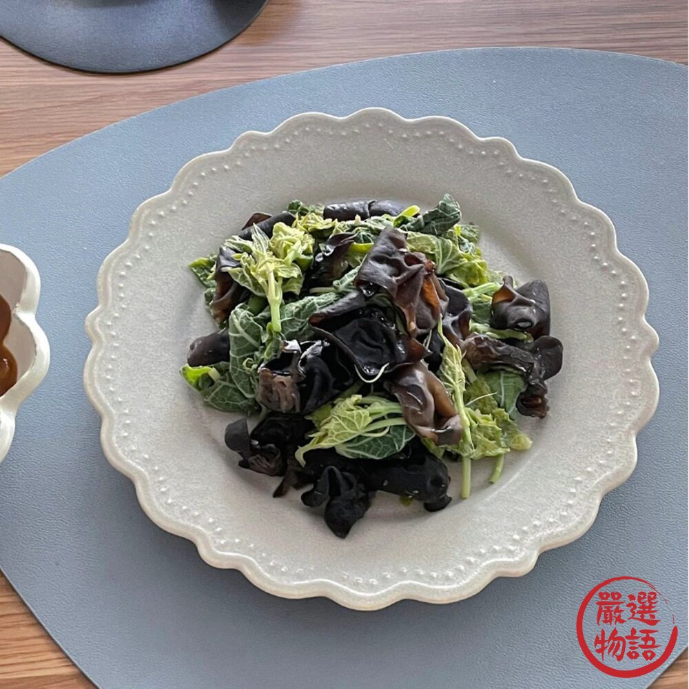 日本製 復古花邊餐盤 巴洛克浮雕 23cm 圓盤 陶瓷餐盤 美濃燒 蛋糕盤 點心盤 漂亮盤子 日本進口-圖片-2