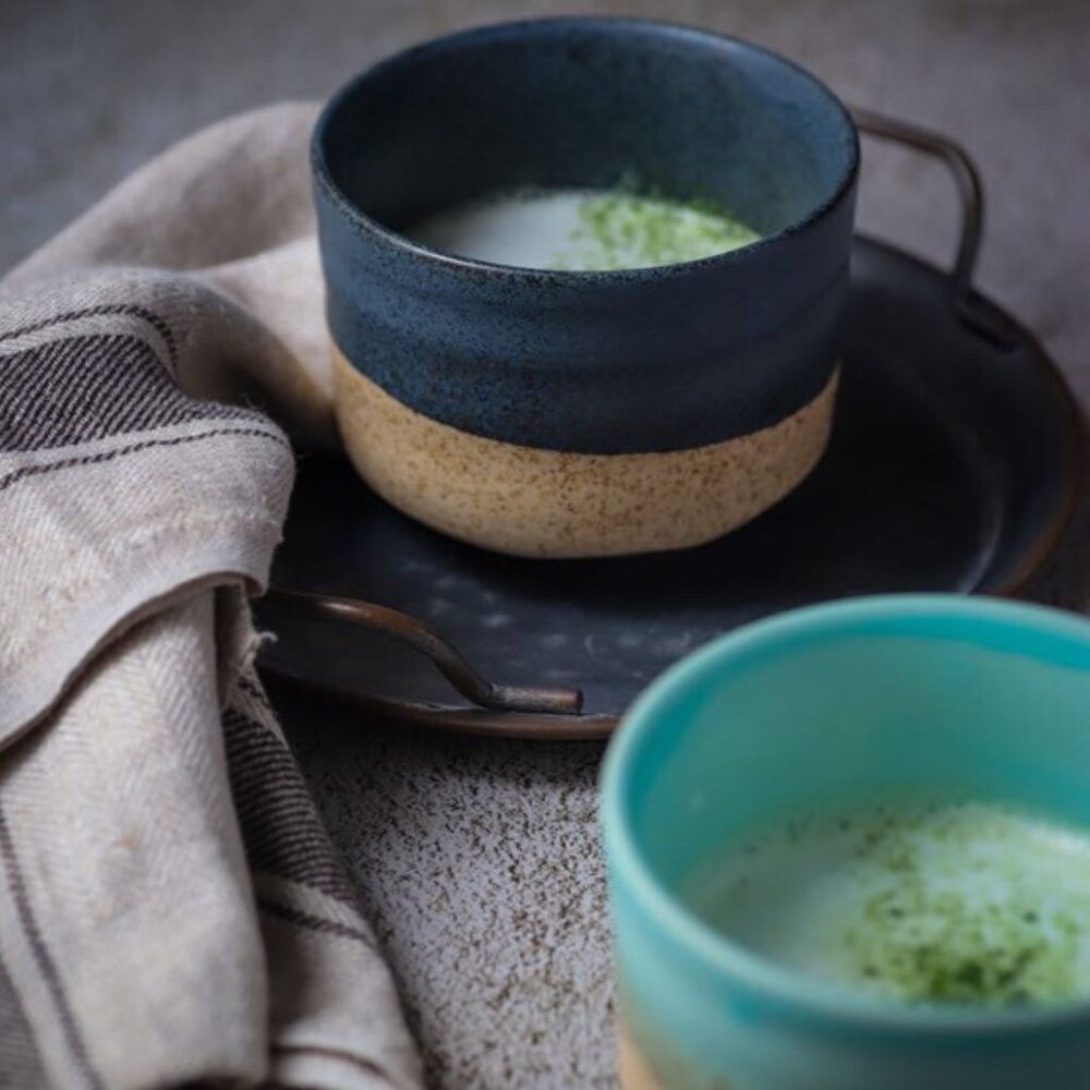 SF-020893-日本製 美濃燒 抹茶碗 悠系列 湯碗 甜點碗 沙拉碗  陶瓷碗 茶碗 悠はるか 多用碗 日本茶碗 茶道 日本進口