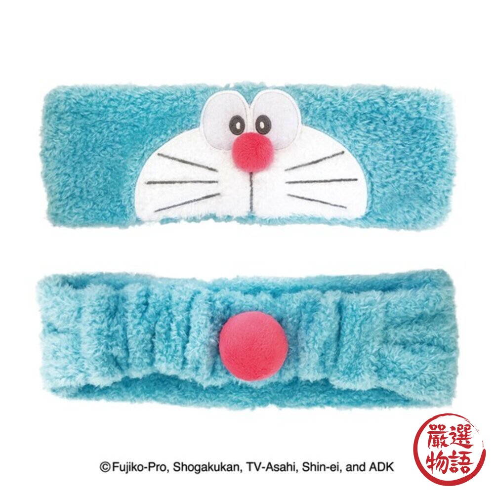 日本星之卡比 哆啦A夢 洗臉 化妝 造型髮帶 吸水髮帶 髮帶 頭帶 寬版髮帶 日本進口-圖片-2