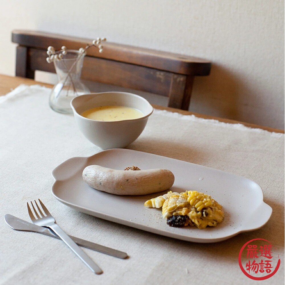 日本製 4th market 簡約早午餐盤 milch系列 早餐盤 午餐盤 主菜盤 沙拉盤 長盤 日本進口-圖片-2