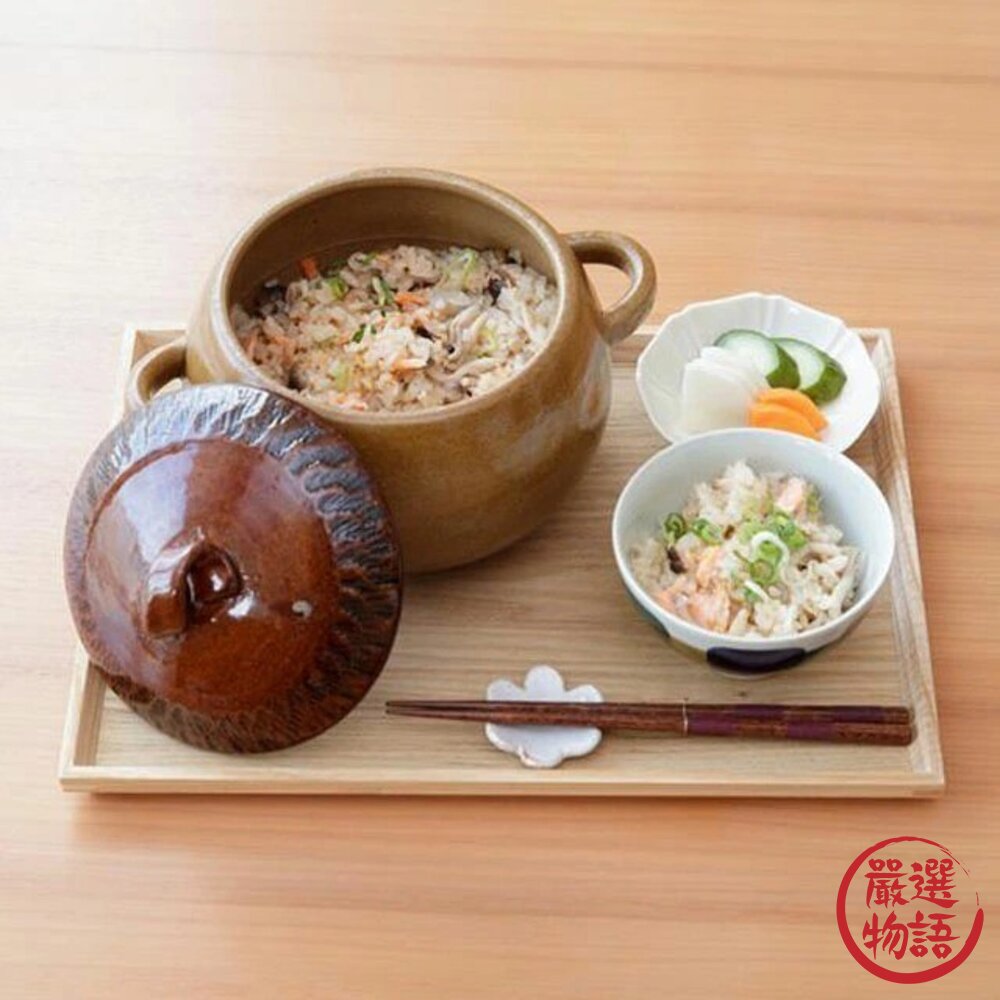 日本 萬古燒 陶鍋 土鍋 橡果造型三合鍋 1700ml  炊飯 湯鍋 砂鍋 煮粥 火鍋 1~3人用 日本進口-圖片-6