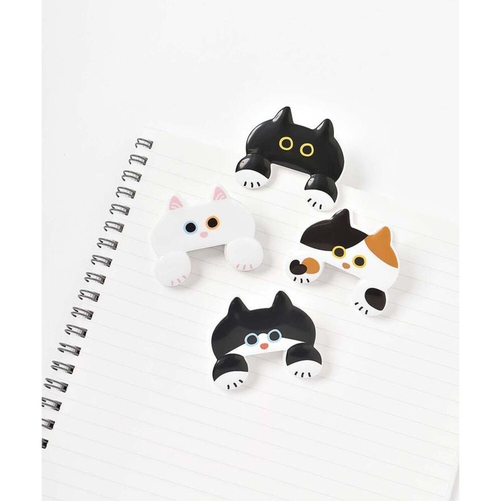 SF-020919-日本文具 文件夾 貓奴 sun-star JITTOME 貓咪萬用夾 手帳夾 收據夾 票據夾 小夾子 日本進口